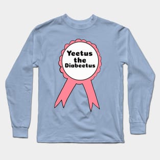 Yeetus the Diabeetus Ribbon - Salmon Long Sleeve T-Shirt